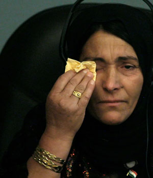 Kurdish woman curses Saddam for chemical attack