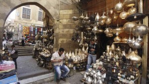 A souvenir shop in the Khan El-Khalili market, at Al-Hussein and Al-Azhar districts in old Cairo April 5, 2013. Source: REUTERS/Amr Abdallah Dalsh