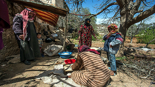 Displaced Syrians Living in Idlib’s Caves