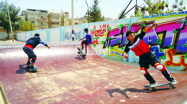 Gaza’s skaters break free