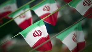 Iran's national flags are seen on a square in Tehran in this file photo taken on February 10, 2012, a day before the anniversary of the Islamic Revolution. (REUTERS/Morteza Nikoubazl/Files)