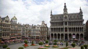 General view of the Grand Place in Brussels on Wednesday, Aug. 14, 2013. (AP Photo/Virginia Mayo)