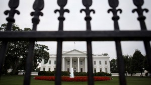The White House is shown in Washington, D.C., on Friday, Aug. 30, 2013, as discussion continues on what action the Obama Administration will take regarding Syria and the use of chemical weapons. (AP Photo/Jacquelyn Martin)