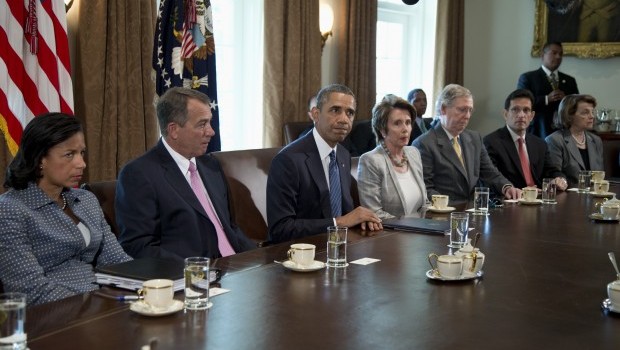 Congressional leaders back Obama on Syria