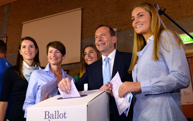 Conservative leader Abbott heads for landslide Australia election victory—Exit polls