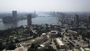 A general view of the Nile River and the Cairo skyline is seen from the Cairo Tower in Cairo Tower in the Zamalek district on Tuesday, August 27, 2013. (AP Photo/Manu Brabo)
