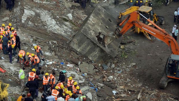 Building collapses in India; dozens feared trapped