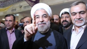 File photo of Iranian President Hassan Rouhani. (Asharq Al-Awsat)