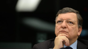 European Commission President José Manuel Barroso gives a statement on unilateral trade measures in favor of Ukraine at the European Parliament in Strasbourg, France, on March 11, 2014. (EPA/Patrick Seeger)