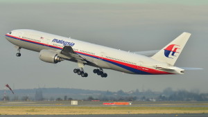 This photo taken on December 26, 2011, shows the Malaysia Airlines Boeing 777-200ER that disappeared from air traffic control screens Saturday (AP Photo/Laurent Errera)