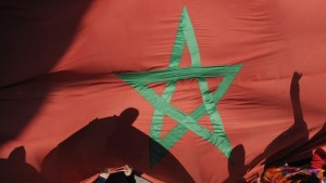 Moroccan flag. (TOPSHOTS/AFP PHOTO/FADEL SENNA)