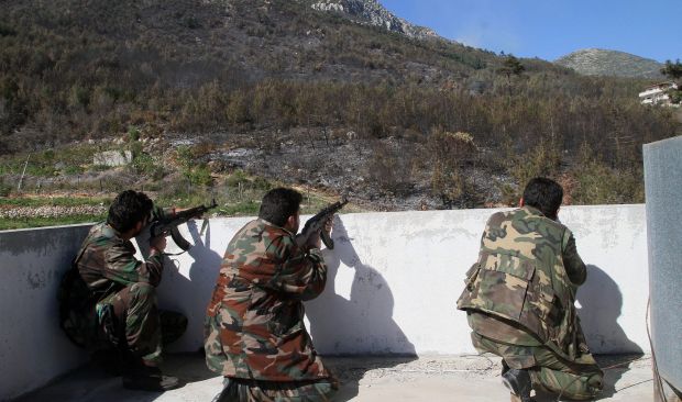 Report: Syrian army takes 2 villages near Lebanon