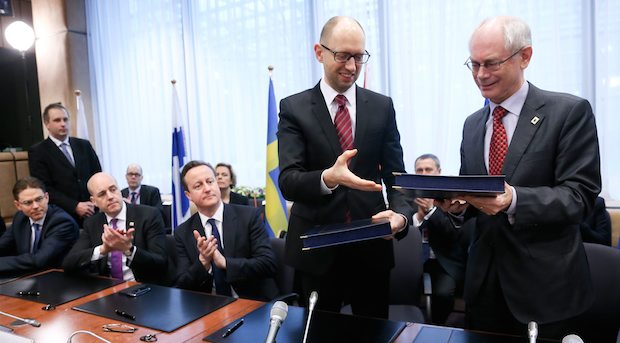 EU signs landmark association agreement with Ukraine