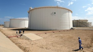 A general view shows the Zawiya oil installation on August 22, 2013, in Zawiya, Libya. (AFP PHOTO/MAHMUD TURKIA)