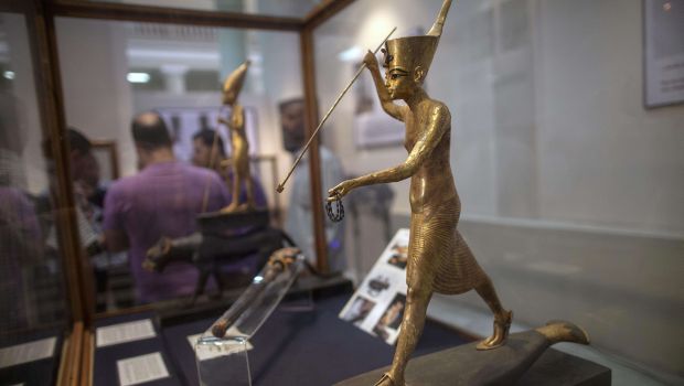 Egyptian Museum exhibits recovered artifacts
