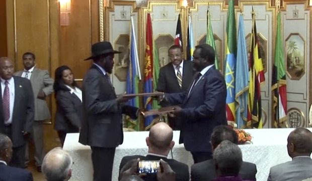 South Sudan’s rebel leader agrees new ceasefire with president