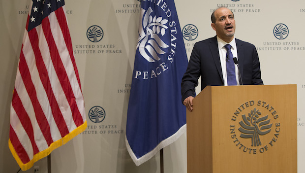 Jarba calls for weapons for Syrian rebels on Washington trip