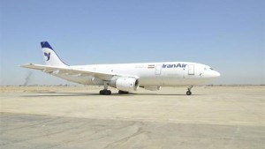 An Iranian cargo plane is seen on the tarmac during inspection at Baghdad's airport October 2, 2012. (REUTERS/Iraqi Civil Aviation Authority/Handout)
