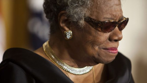 A file picture dated 15 February 2011 shows US writer Maya Angelou in the East Room of the White House during a ceremony honoring her and 14 other Medal of Freedom recipients in Washington DC, USA. Maya Angelou died on 28 May 2014 in her North Carolina home, announced her agent Helen Brann. She was 86. (EPA/JIM LO SCALZO)