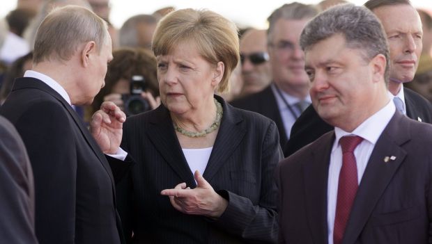 Russian, Ukrainian leaders meet in Normandy