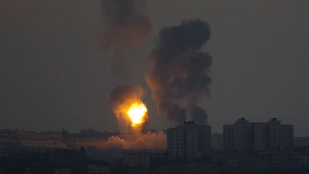 Hamas rockets land deep in Israel as it bombards Gaza Strip