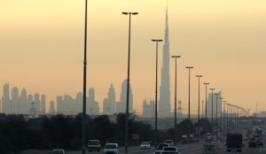 Dubai's Burg Khalifa, the world's tallest building, is seen under construction in this January 20, 2008, file photo. Dubai has announced plans to send a satellite to Mars. (AP Photo/Kamran Jebreili, File)