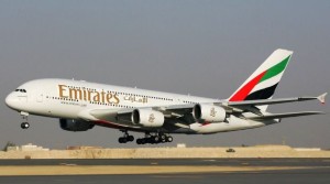 File photo of an Emirates aircraft.