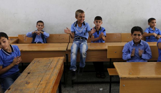 Gaza children return to school after war