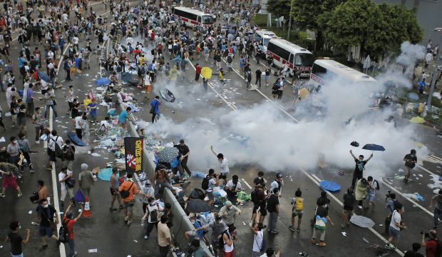 Hong Kong protesters defy Beijing with calls for democracy