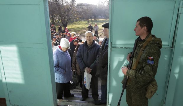 Pro-Russian rebels vote for leaders in eastern Ukraine