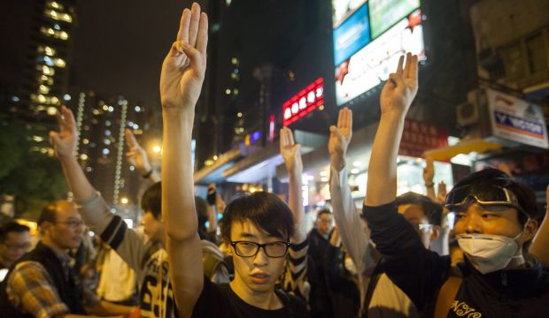 Hong Kong protesters clash with police after new clampdown