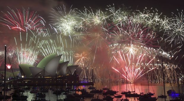 Beach parties, fireworks: World rings in new year