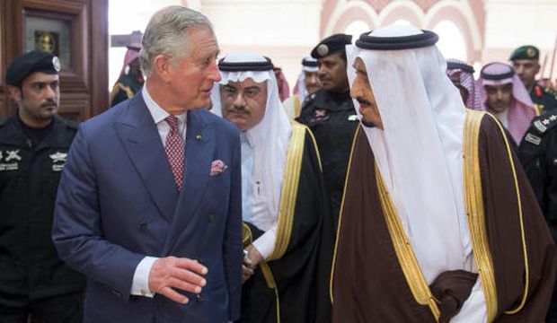 King Salman meets Britain’s Prince Charles in Riyadh