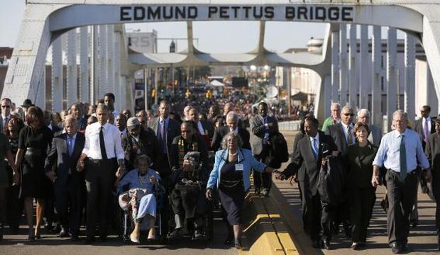 On Selma anniversary, Obama says racial progress made but more needed