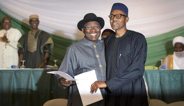 Nigeria’s Buhari praises Jonathan for peaceful handover