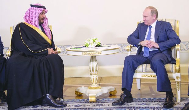 Saudi Deputy Crown Prince, Russian president meet in St. Petersburg