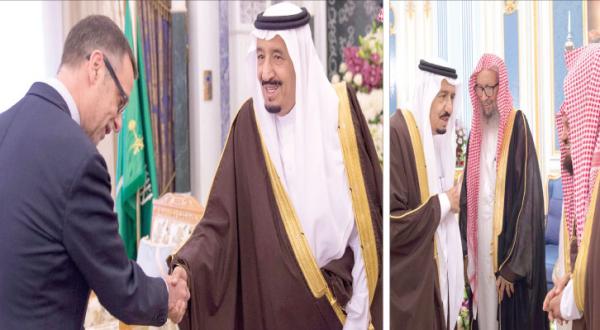 King Salman Receives Ethiopian President, European Official