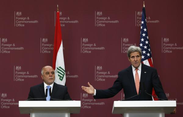 Kerry Visits Baghdad Supporting Iraq’s PM through Ongoing Sensitive Period