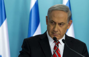 Israel's Prime Minister Netanyahu holds a news conference at his office in Jerusalem
