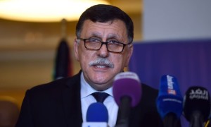 Libyan PM Fayez Sarraj, whose government is the result of more than a year of mediation by the UN Photograph AFP,Getty