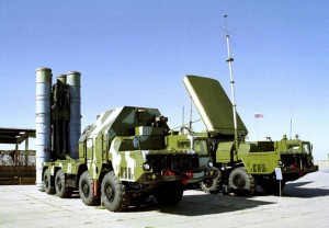 A photo a Russian S-300 anti-aircraft missile system on display at an undisclosed location in Russia. -AP