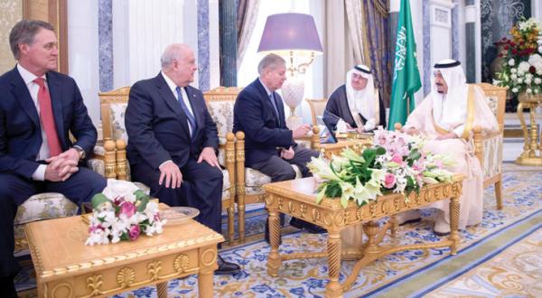 King Salman Receives Delegation from US Congress