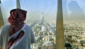 Saudi citizen overlooking the capital, Riyadh. - AFP