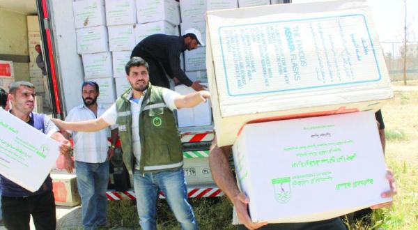 Saudi National Campaign Distributes 707 Food Aid Baskets to Syrian Refuge Families