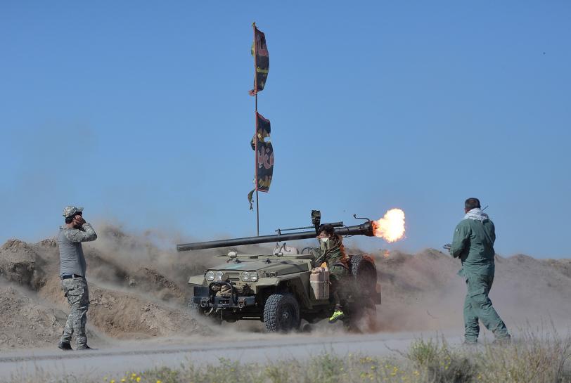 Iraqi Forces Battle ISIS South of Fallujah