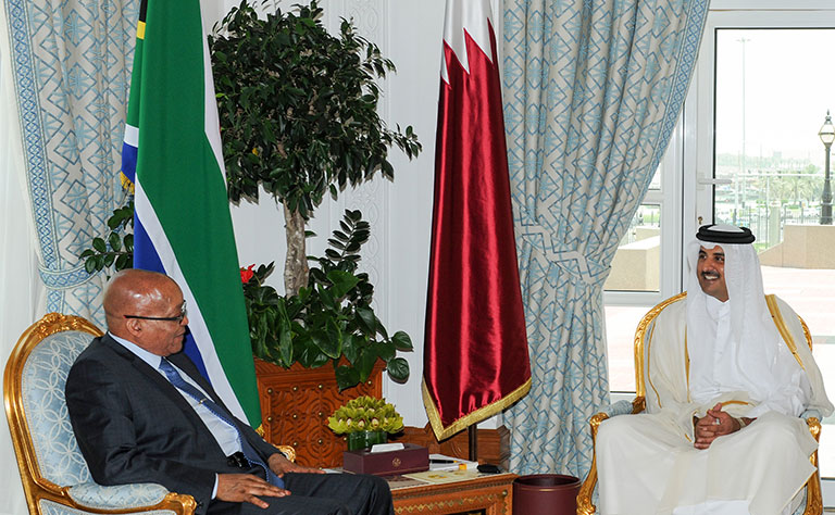 Qatari-South African Summit Discusses International Issues, Ways to Enhance Cooperation