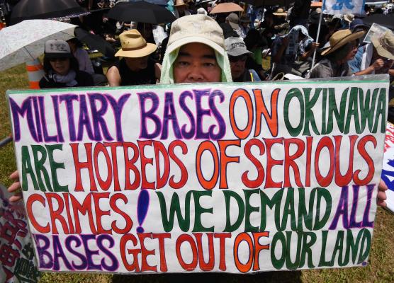Thousands Protest U.S. Bases on Okinawa after Japan Woman’s Murder