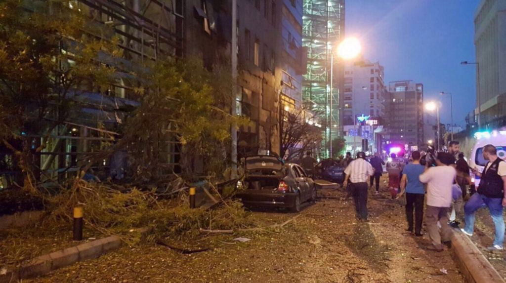 Bomb Hits Central Beirut, Interior Minister Says Target Was BLOM Bank