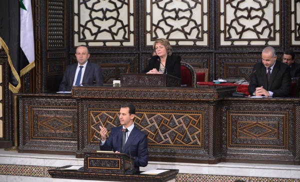 Assad Insists on a National Unity Government Without a Political Transition
