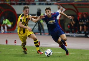 Adnan Januzaj appeared in Manchester United’s 4-1 friendly defeat to Borussia Dortmund, where he spent a portion of last season on loan.